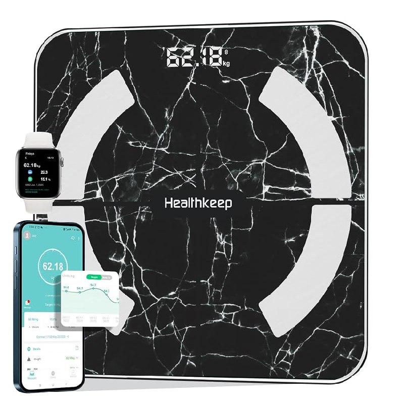 Healthkeep Balance – Báscula de equilibrio con Bluetooth (13 indicadores)