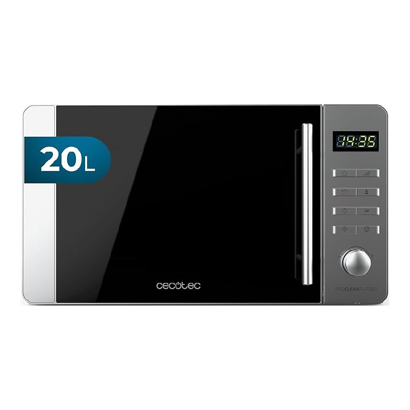 Cecotec Microondas de 20L Proclean 5010 Flatbed. Inox Potencia de 700W