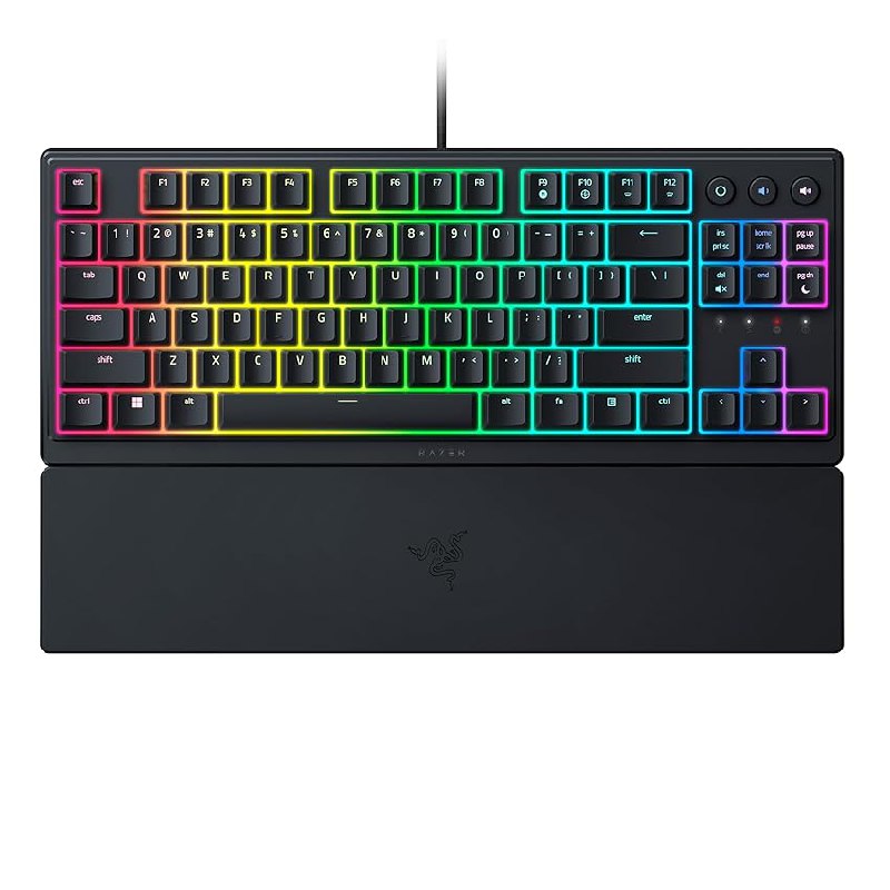 Razer Ornata V3 Tenkeyless – Teclado Compacto para Juegos de Bajo Perfil (Interruptores de Membrana Mecha)