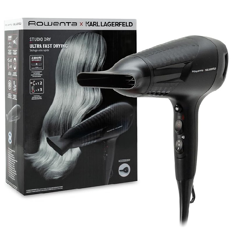 Rowenta x Karl Lagerfeld Studio Dry, secador de pelo