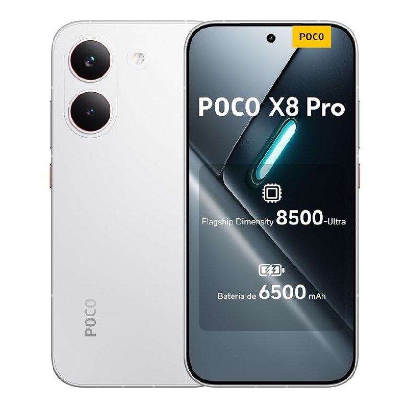 XIAOMI POCO X8 Pro Smartphone de 8+256GB Blanco Batería de 6500mAh