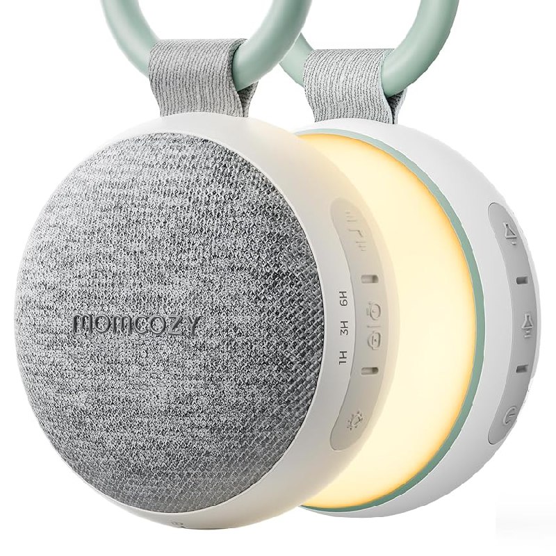 Momcozy Ruido Blanco Bebe con 20 Sonidos Relajantes y Anillo Colgante