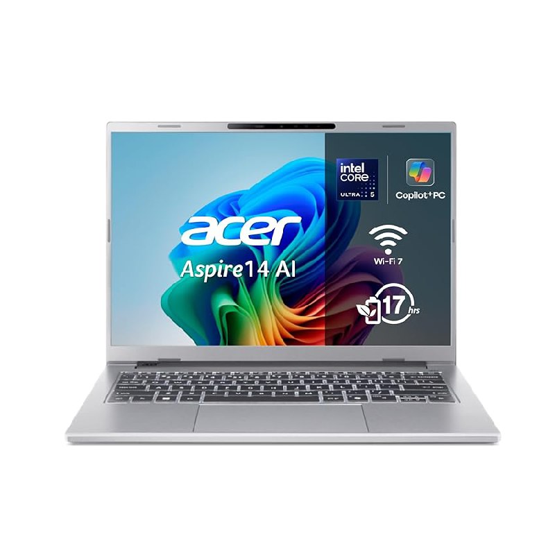 Acer Aspire 14 AI Copilot+ PC, Ordenador Portátil 14″ WUXGA