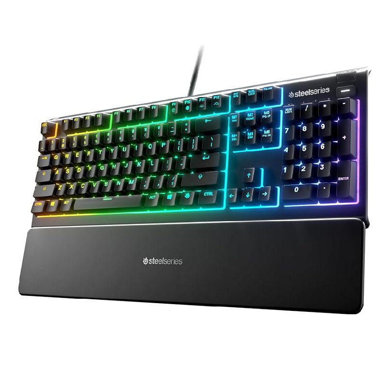 SteelSeries Apex 3 – Teclado Gaming – Iluminación RGB de 10 zonas