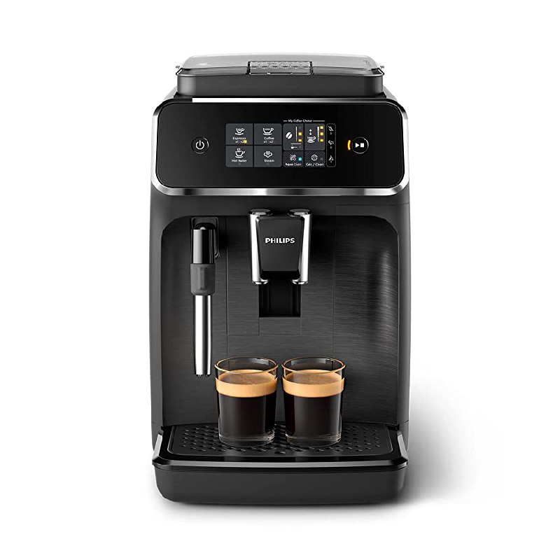 PHILIPS Serie 2200 Cafetera Espresso Automática – 2 Cafés, Pantalla Táctil