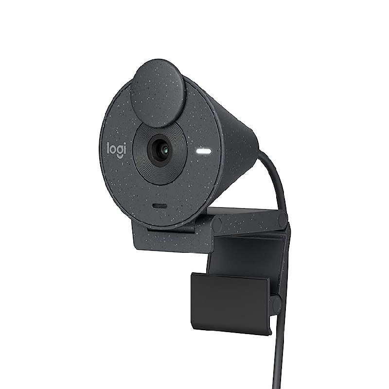 Logitech Brio 300 Full HD Webcam con Obturador de privacidad