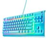 SteelSeries Apex 3 TKL Aqua Teclado Gaming RGB – Formato Compacto sin Teclado numérico