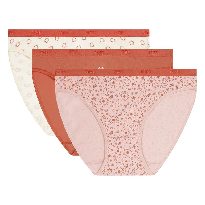 Dim Pack De Braguitas De Algodón Les Pockets Mujer x3