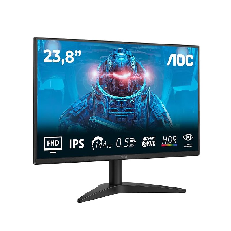 AOC 24B36X Gaming Monitor 24 Pulgadas 144Hz Panel IPS, 4ms GtG