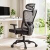 Marsail Silla Oficina, Silla Escritorio Ergonómica con Reposacabezas 2D
