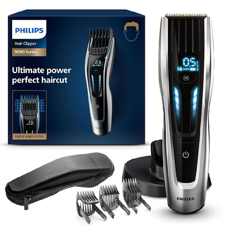 Cortapelos Philips Hair Clipper Series 9000 con interfaz de cambio digital (modelo HC9450/20)