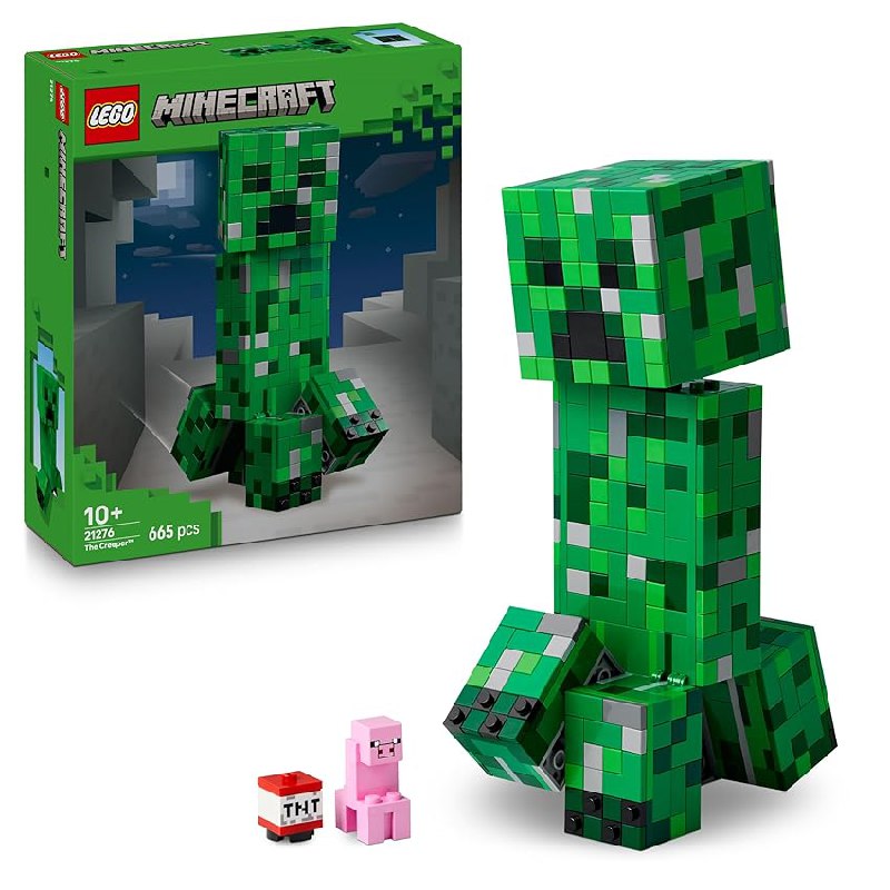 LEGO Minecraft El Creeper – Figura Articulada con Compartimento Oculto