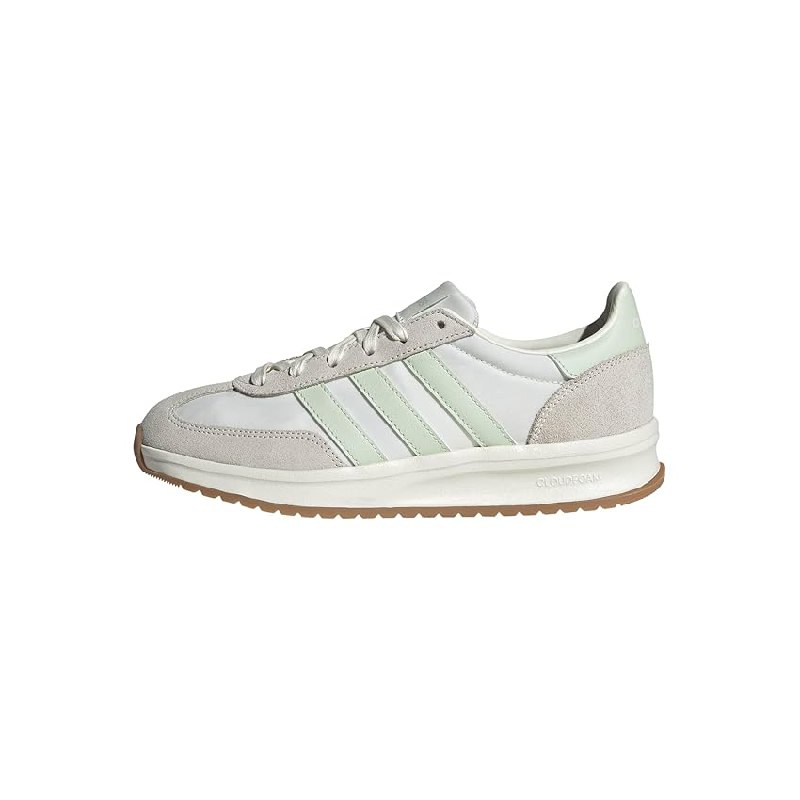 adidas Mujer Run 70S 2.0 Shoes, Off White/Linen Green/Gum