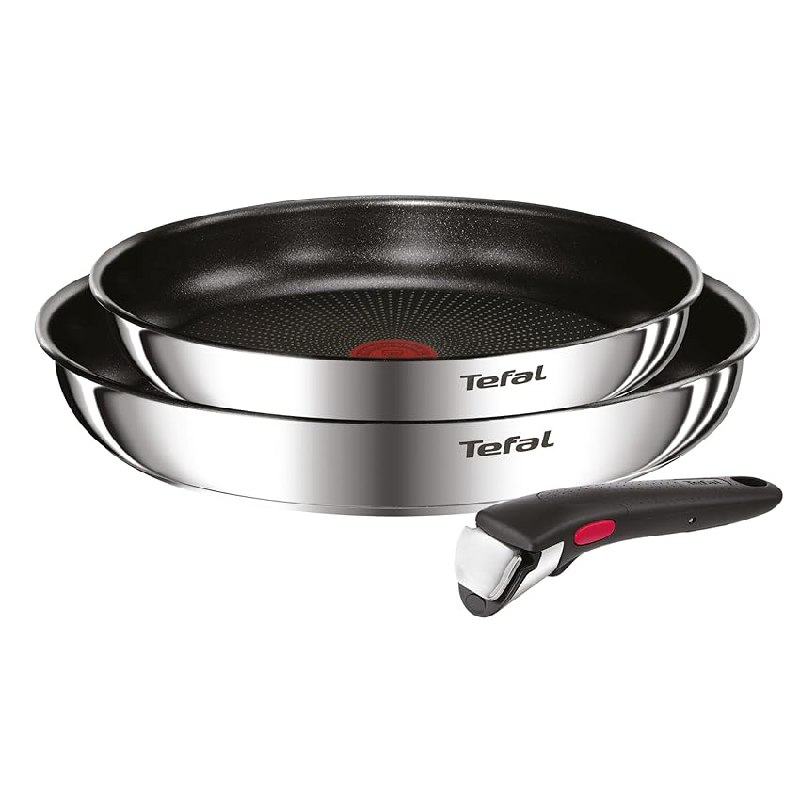Tefal Ingenio Emotion – Juego de 2 Sartenes, Acero inoxidable