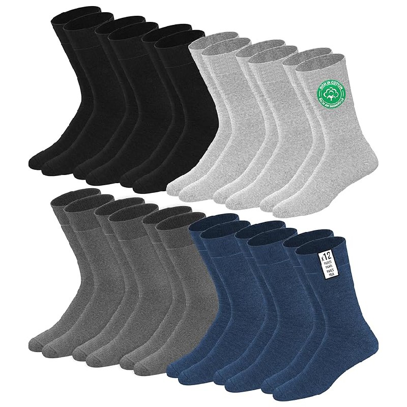 SOXCO calcetines de algodón para hombre hasta la pantorrilla 43