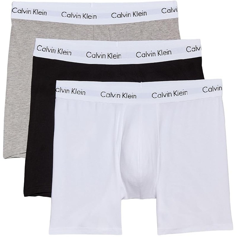Calvin Klein Pack de 3 Calzoncillos Bóxer para Hombre Tejido Elástico