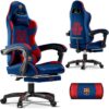 JUPPLIES Silla Gaming Profesional con Masajeador – Silla de Oficina Ergonómica