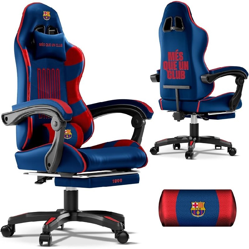 JUPPLIES Silla Gaming Profesional con Masajeador – Silla de Oficina Ergonómica