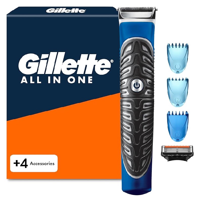 Gillette Recortadora Todo en 1 con 3 Peines + 1 Recambio Proglide