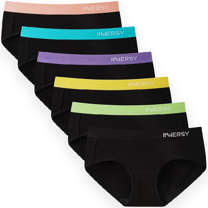 INNERSY Bragas Mujer Algodón Midi Cómodas, M