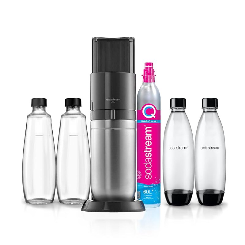 Sodastream Duo – Máquina para hacer agua con gas y bebidas favoritas