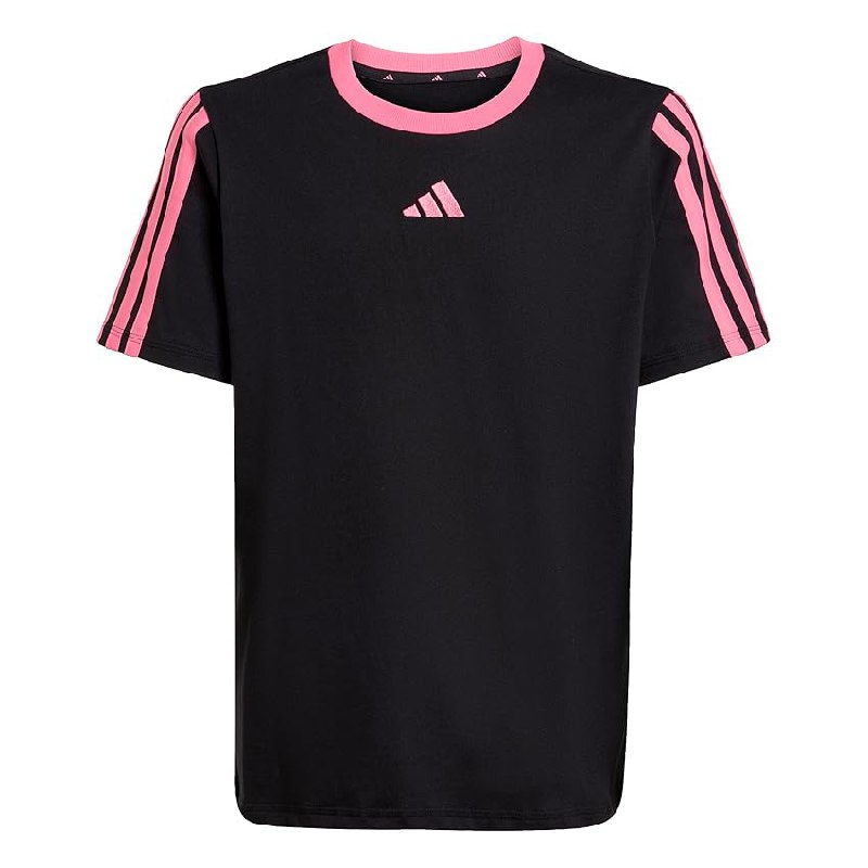 adidas Niñas Essentials Shirt, Black/Pink Fusion