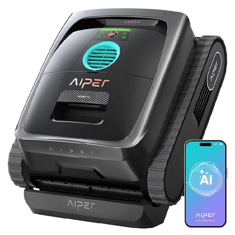 AIPER (Nuovo 2026) Scuba V3 Robot Limpiafondos Piscina Fondo y Paredes con Visión por IA)