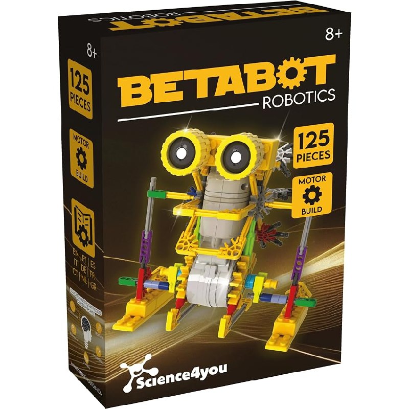 Science4you Robotics Betabot – Kit Robotica de 125 Piezas, Construye tu Robot Interactivo