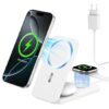 XNYAND Cargador Inalámbrico Magnético, Estación de Carga 3 en 1 para Apple