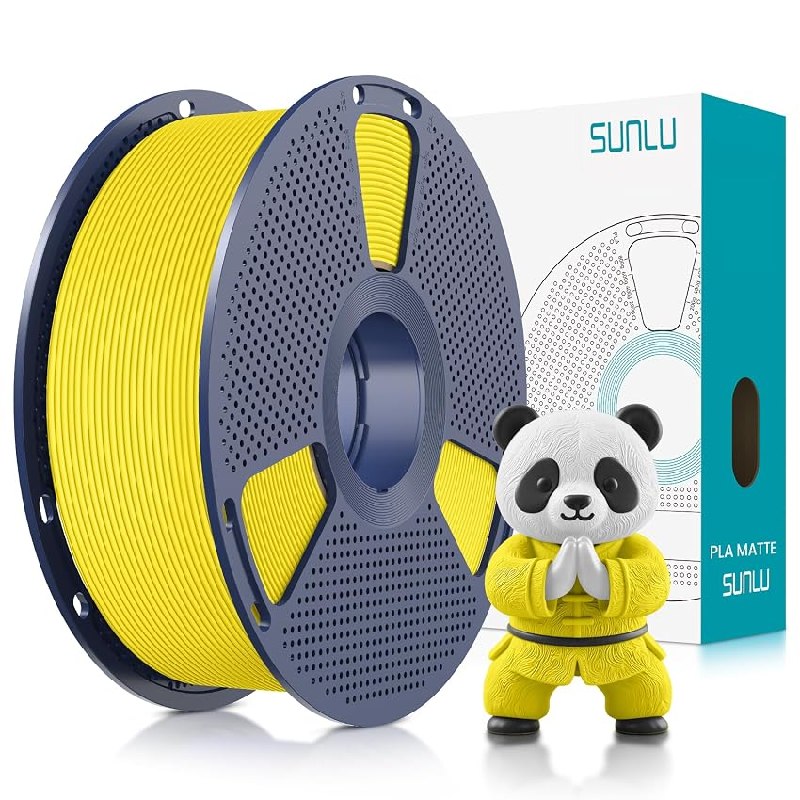 SUNLU Filamento PLA mate 1.75mm, filamento para impresora 3D con superficie mate