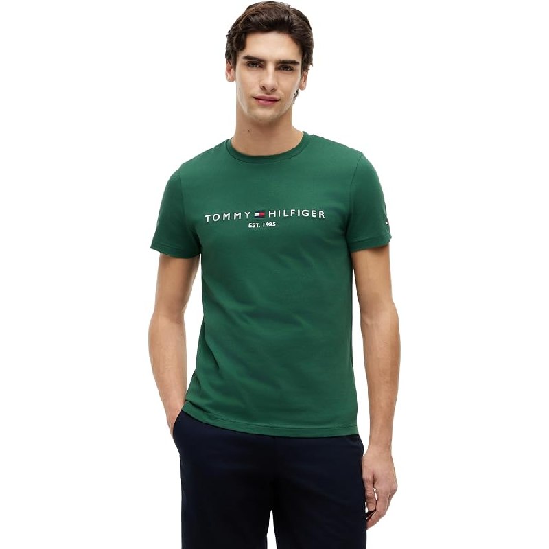Tommy Hilfiger Tommy Logo tee Mw0Mw11797 S/S Camiseta para Hombre