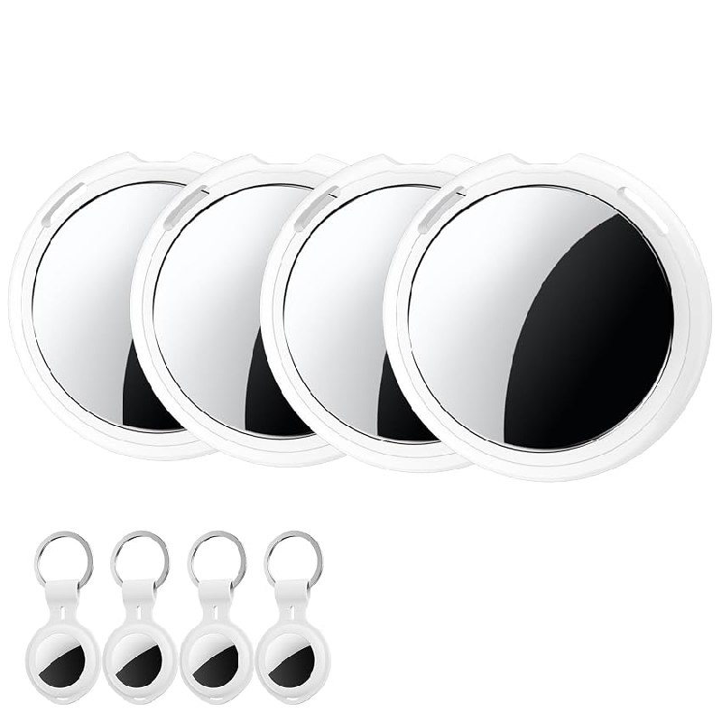 4 Pack Tracker Tag Localizador Llaves Funciona con Buscar Apple (Sólo iOS)