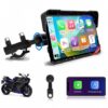 Jansite 7 Pulgadas Carplay Moto Android Auto GPS Moto Navegador con Doble Bluetooth