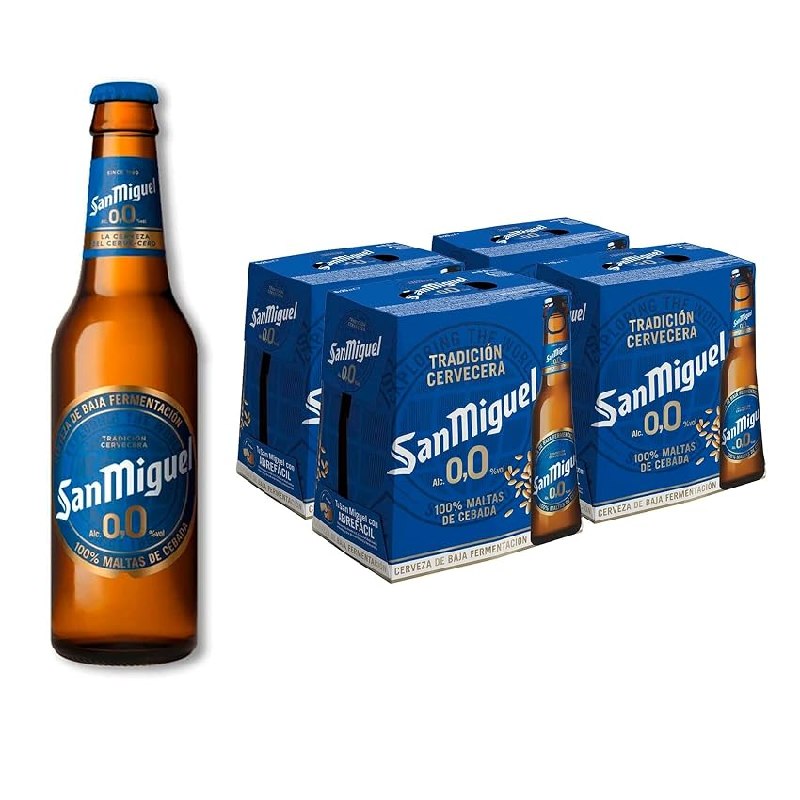 San Miguel 0,0, Cerveza Lager Dorada Sin Alcohol