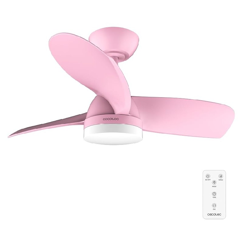 Cecotec Ventilador de Techo con Luz EnergySilence Aero 3050 Pink. 35 W