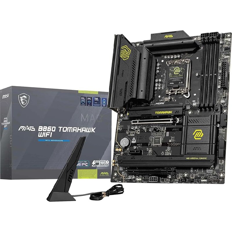 MSI mag B860 Tomahawk WiFi Placa Base ATX – Procesador Intel Core Ultra (Serie 2)
