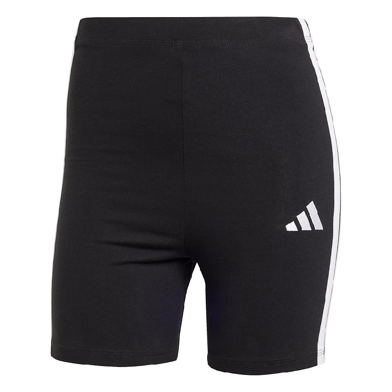 adidas Mujer Essentials 3-Stripes High Waisted Biker Tights, Black/White