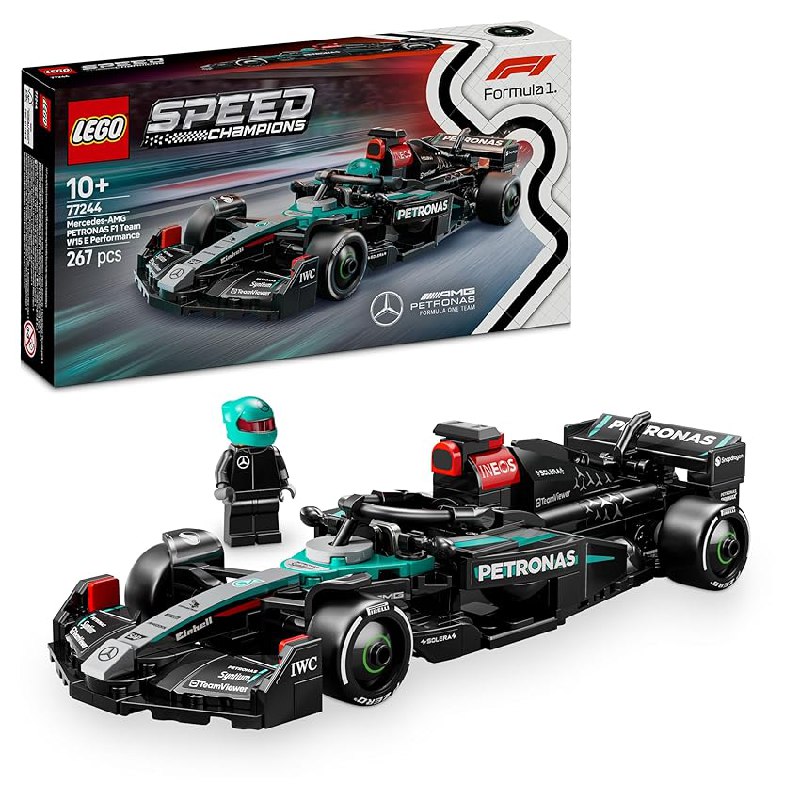 LEGO Speed Champions Coche de Carreras Mercedes-AMG F1 W15 de Juguete