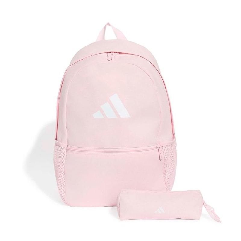 adidas Unisex adulto Pencil Case Backpack, Clear Pink/White