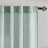 MIULEE Cortinas de Lino Translúcido 2 Piezas Turquesa 245x140cm (HxL)