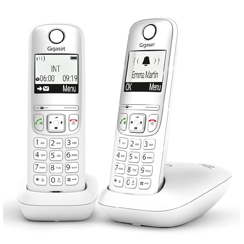 Gigaset A690 Duo Teléfonos DECT Inalámbrico, Gran Autonomía