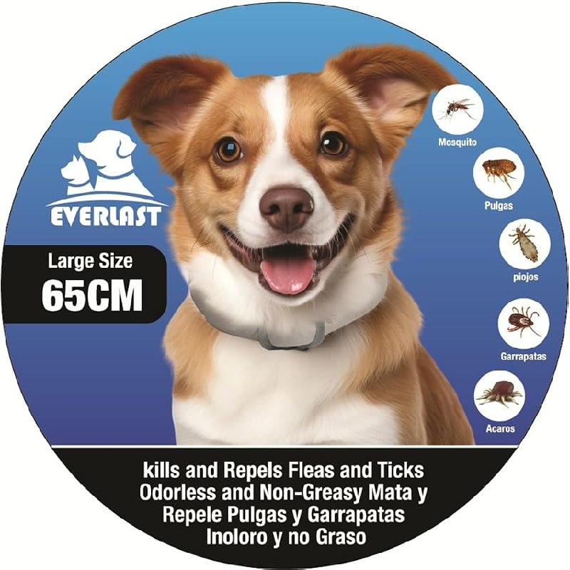 Tempotech Pack 2 Collares Antiparasitarios para Perros – Protección contra Pulgas