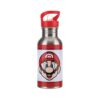 Paladone Botella de Agua Super Mario con Popote – Botella de Acero Inoxidable Oficial Nintendo