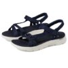 Skechers Mujer On the Go Flex Sublime Sandals, Navy Textile