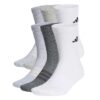 adidas Unisex adulto Cushioned Crew Socks 6 Pair Pack, white/light grey heather/medium