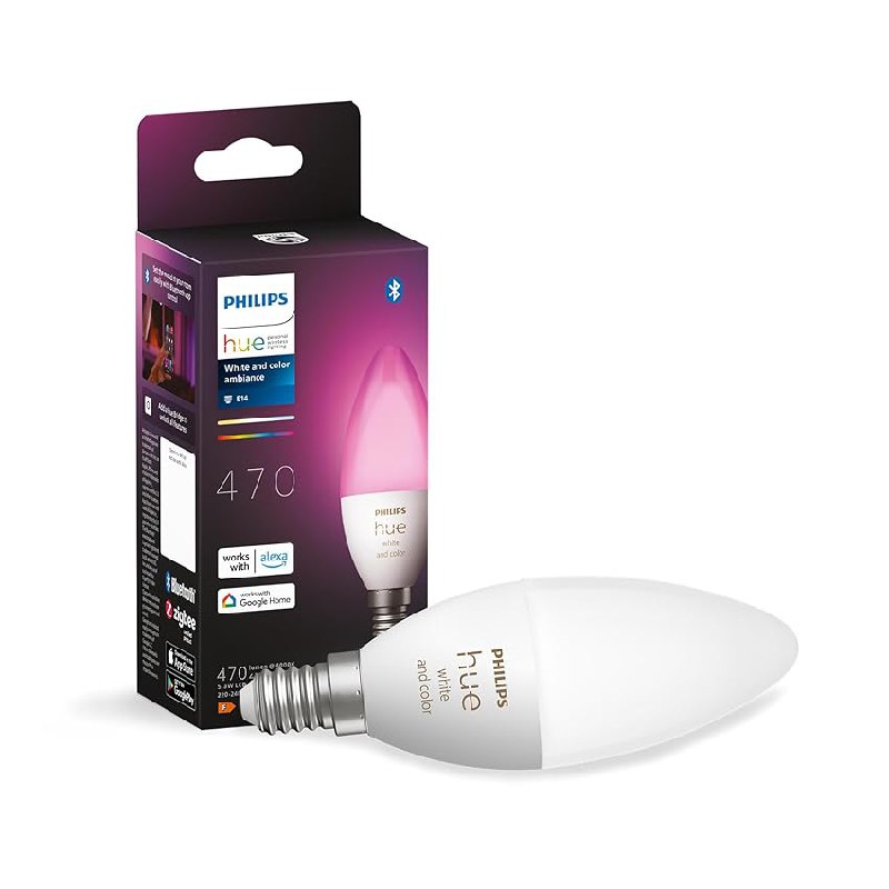 Philips Hue 929002294204 Bombilla Inteligente, B39 E14