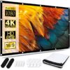 Pantalla Proyector 120 Pulgadas 16:9 HD Antiarrugas Plegable Portátil Lavable Tela Proyector