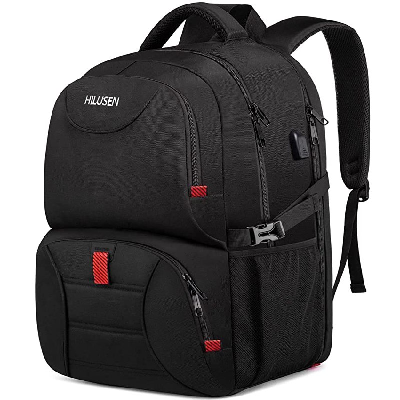 Mochila Hombre Grande 50L, para Ordenador Portatil 17 Pulgadas