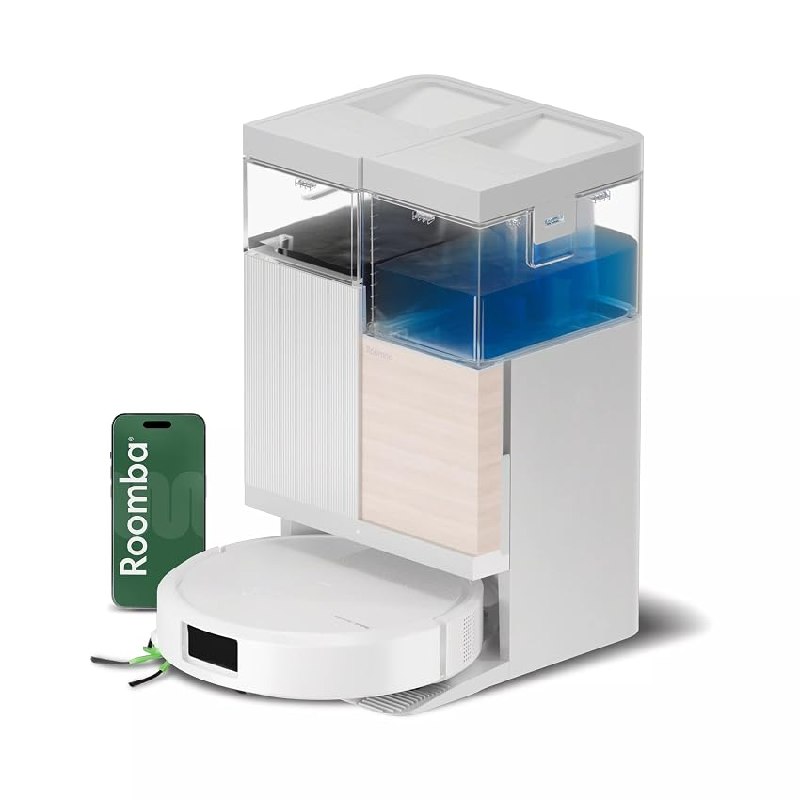 iRobot Roomba Plus 575 Combo + Base AutoWash multifunción, 25KPa