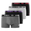 Umbro Calzoncillos Hombre Boxer Algodón, Pack de 4